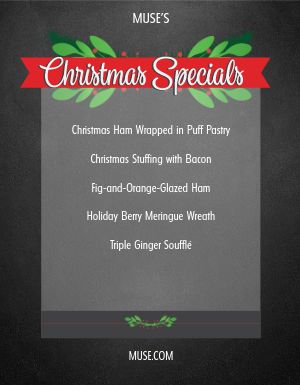 Christmas Specials Flyer 