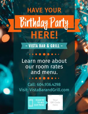 Birthday Party Flyer