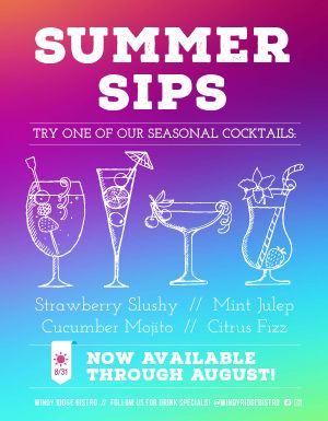 Summer Cocktail Flyer