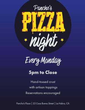 Pizza Night Flyer