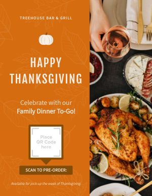 Orange Thanksgiving Flyer