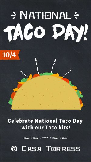 Taco Day Instagram Story