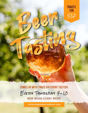 Classic Beer Tasting Flyer