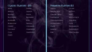 Hookah Lounge Digital Menu Board