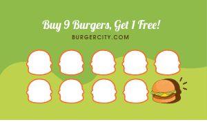 Burger Loyalty Card