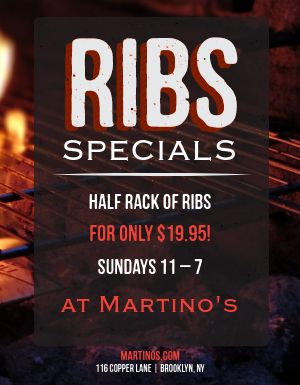 Ribs Special Flyer