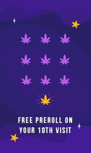 Purple Dispensary Loyalty Card