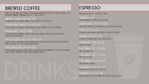 Simple Coffee Digital Menu Board