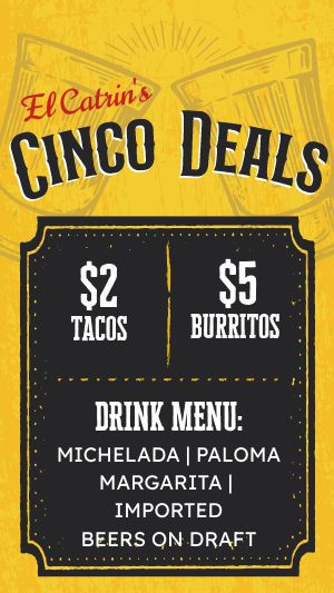 Cinco Deals FB Story