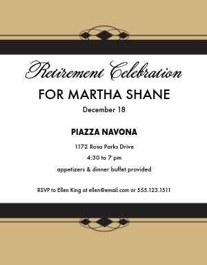 Retirement Party Flyer