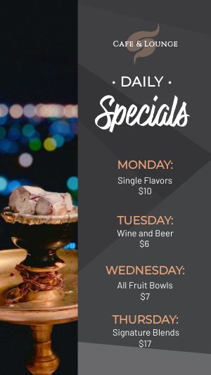 Hookah Specials IG Story