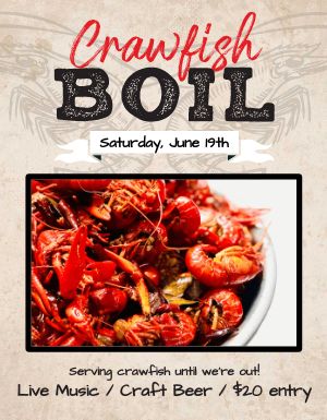 Crawfish Boil Flyer