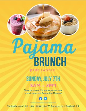 PJ Brunch Flyer