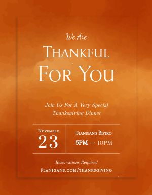 Golden Thanksgiving Flyer